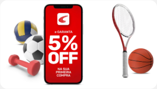 Aplicativo Centauro com artigos esportivos